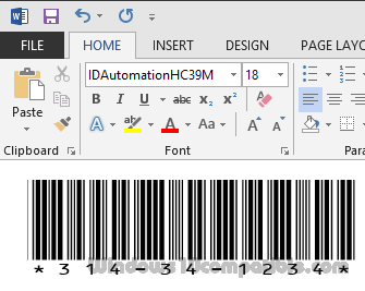 ocr font size under barcode